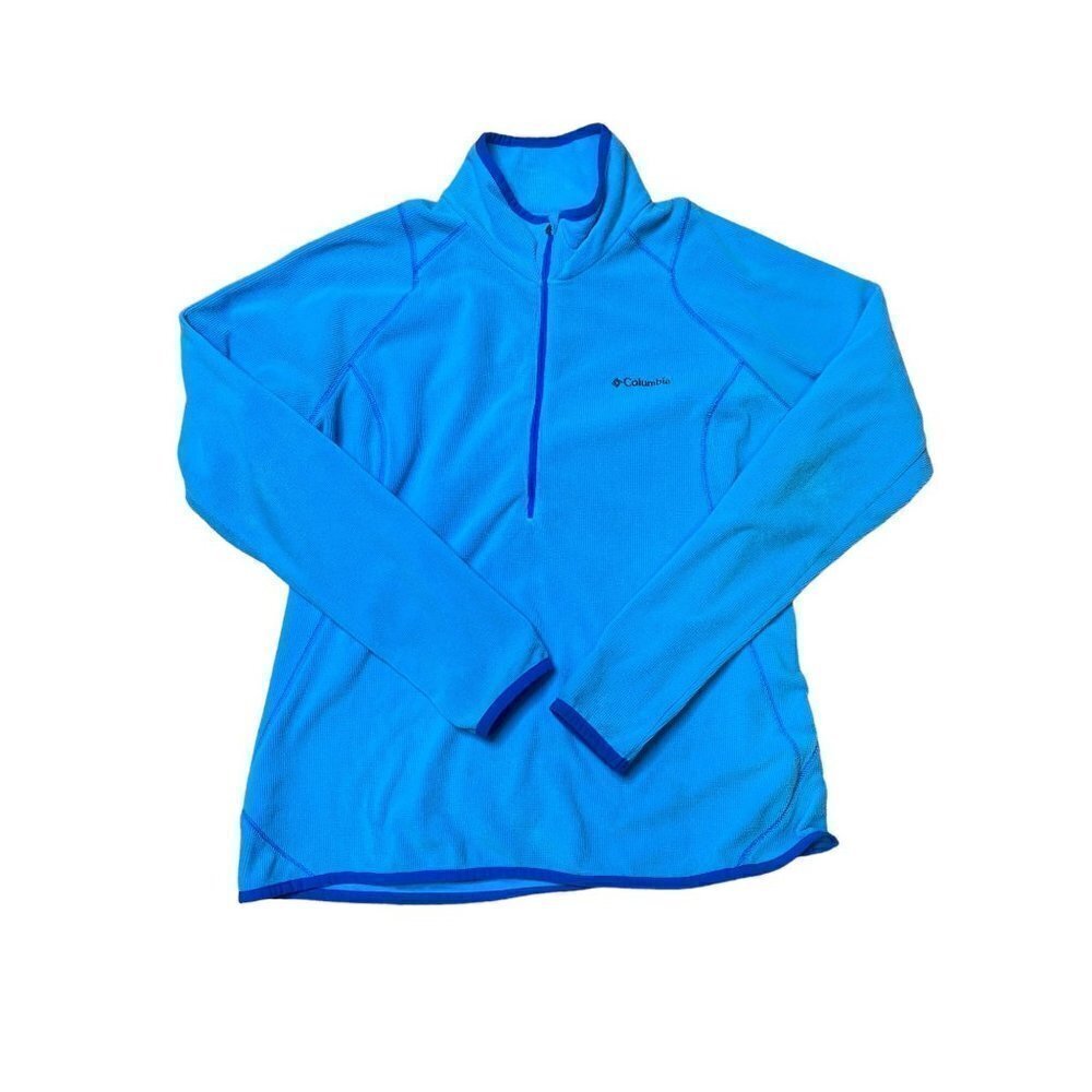 𝅺Columbia 1/4 Zip Pullover Blue Large